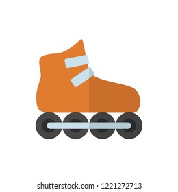 roller Skates flat vector icon