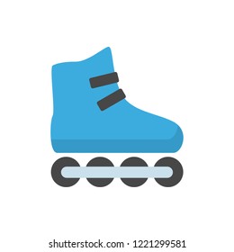 roller Skates flat vector icon