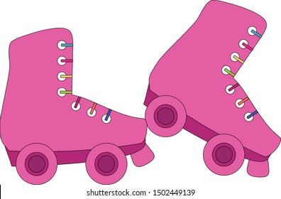 Roller Skates - girl skating  activity 