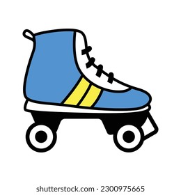 roller skates icon design. vector shoes wheels vector design colorfull