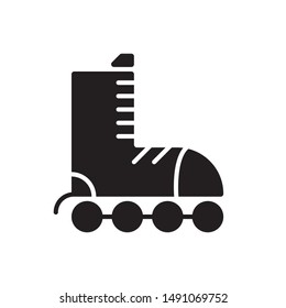 Roller skates icon. flat simple pictogram. Pair of roller skates vector illustration