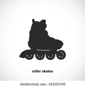 The roller skates icon. Gadget for active life.
