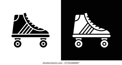 Roller skates icon graphic doodle designs collection