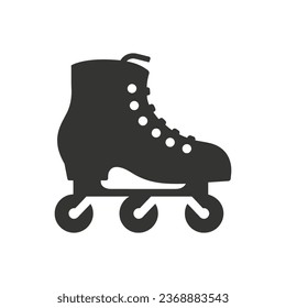 Roller skates Icon on White Background - Simple Vector Illustration