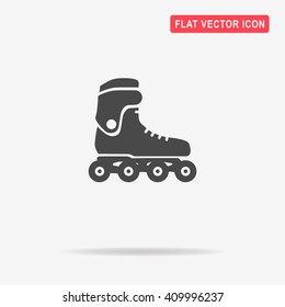 Roller skates icon. Vector concept illustration for design.