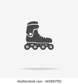 Roller skates icon. Vector concept illustration for design.