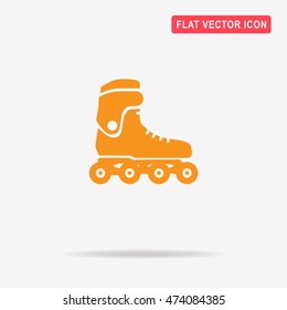 Roller skates icon. Vector concept illustration for design.