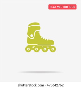 Roller skates icon. Vector concept illustration for design.