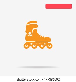 Roller skates icon. Vector concept illustration for design.