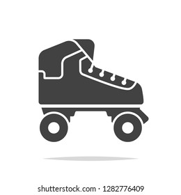 Roller skates icon vector isolated