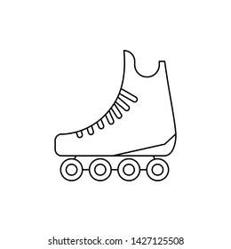 Roller skates icon vector isolated