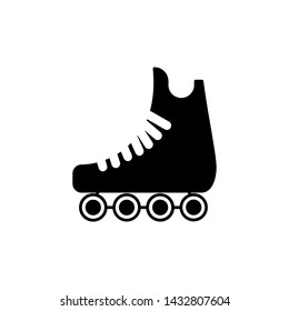 Roller skates icon vector isolated