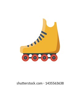 Roller skates icon vector isolated