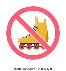 Roller skates icon vector isolated