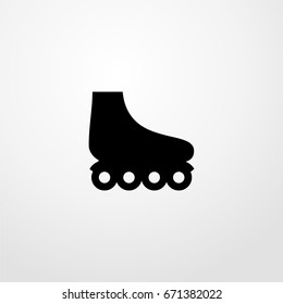 roller skates icon. vector sign symbol on white background