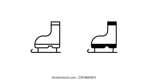 roller skates icon with white background vector stock illustration