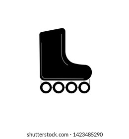roller skates icon.vector illustration. flat style