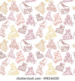 Roller skates inline skates pattern