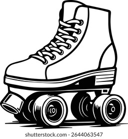 Roller skates isolated on transparent background