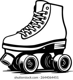 Patins isolados sobre fundo transparente
