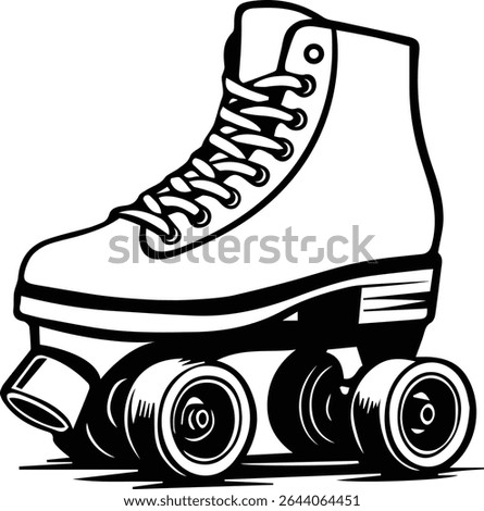 Roller skates isolated on transparent background
