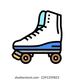 roller skates kid leisure color icon vector. roller skates kid leisure sign. isolated symbol illustration