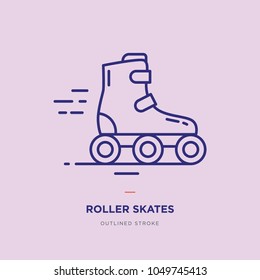 Roller skates Line Icon