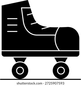 Patines de ruedas Line Vector Icon Design