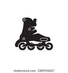 Diseño de la ilustración del vector del icono de patinaje sobre ruedas.