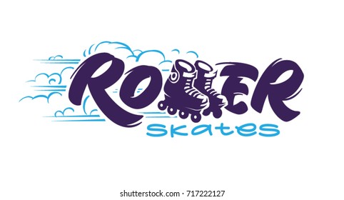 Roller skates. Logotype