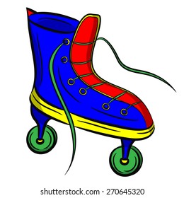 roller skates on a white background