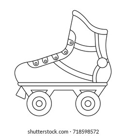 Roller skates outline icon