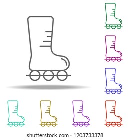 roller Skates outline icon. Elements of Sport in multi color style icons. Simple icon for websites, web design, mobile app, info graphics