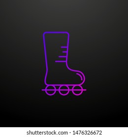 Roller skates outline nolan icon. Elements of sport set. Simple icon for websites, web design, mobile app, info graphics