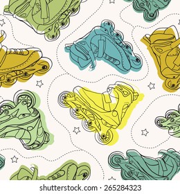 roller skates pattern