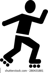 Roller Skates Pictogram