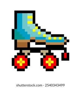 Rollschuhe im Pixel Art Style