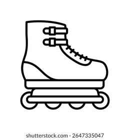 Roller skates or rollerblades icon