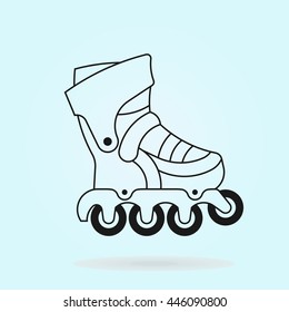 roller skates sign