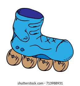 Roller Skates. Vector illustration.
