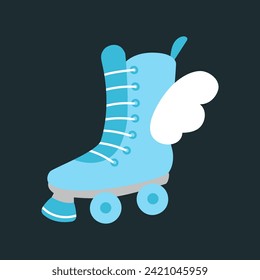 Roller skates, vector roller skates illustration, isolated