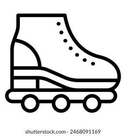Roller SkateVector Line Icon Design