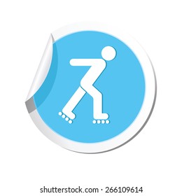 Roller skating icon.