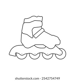 roller skating icon illustration design