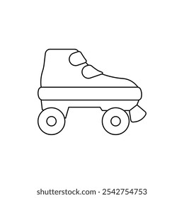 roller skating icon illustration design