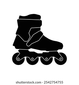 roller skating icon illustration design