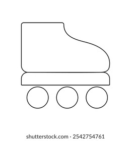 roller skating icon illustration design