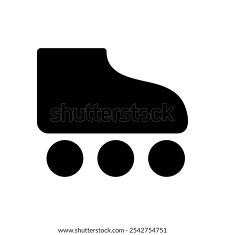 roller skating icon illustration design
