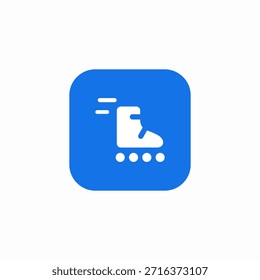 roller skating icon sign vector