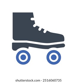 Icono de patinaje sobre ruedas, Vector Gráficos